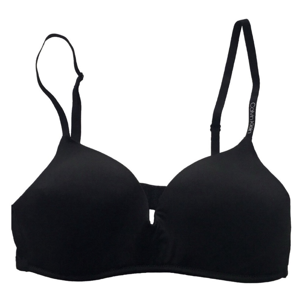 Calvin Klein Black Women's Bra Lightly Lined Wire Free Small